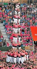 El 3d9f que va descarregar la Vella l’última edició del Concurs de Castells. Foto: Alfredo González