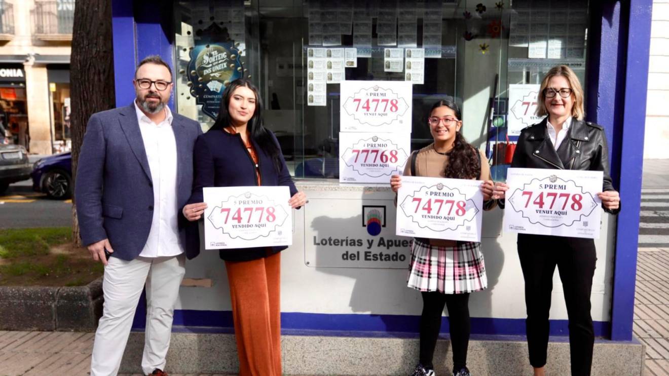 La Administración de Lotería número 1 de Tarragona ha repartido un décimo. Foto: Marc Bosch