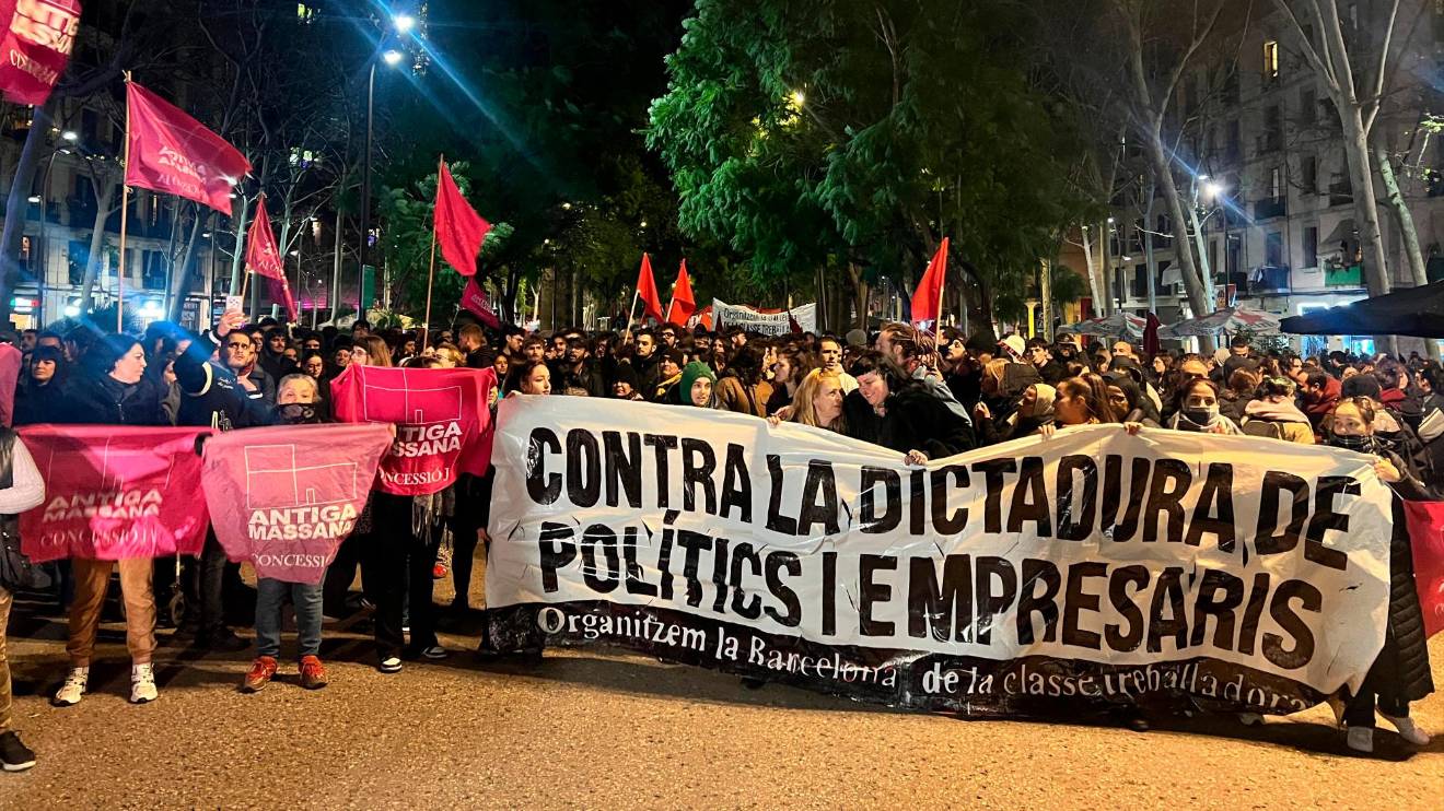 Algunos de los manifestantes. Foto: ACN