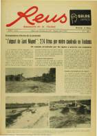 Portada del ‘Semanario Reus’ sobre les rierades del 29 de setembre de 1959. ARXIU COMARCAL BAIX CAMP