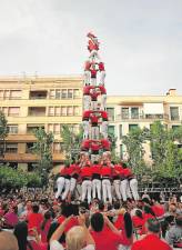 El 3d9f que va estrenar la Colla Joves Xiquets de Valls a la Diada del Pati. Foto: Cedida