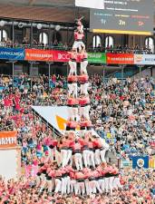 El 4d10fm que va carrregar la Colla Vella al Concurs de Castells. foto: diari de tarragona