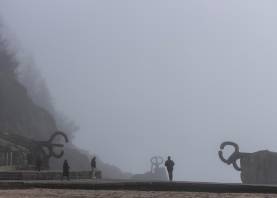 Niebla en San Sebastián. Foto: EFE