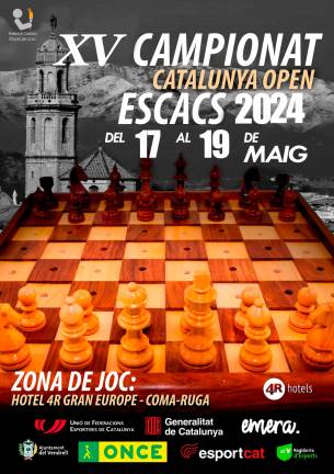 $!Cartel del XVº Campeonato de Catalunya de Ajedrez para ciegos. Foto: ONCE