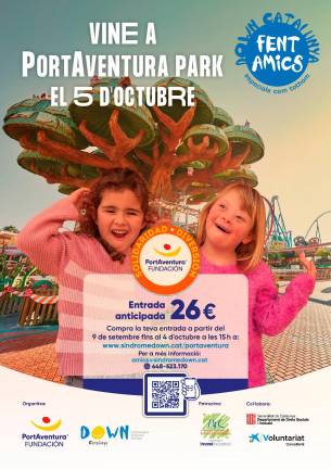 $!PortAventura rebaja el precio de su entrada por una causa solidaria