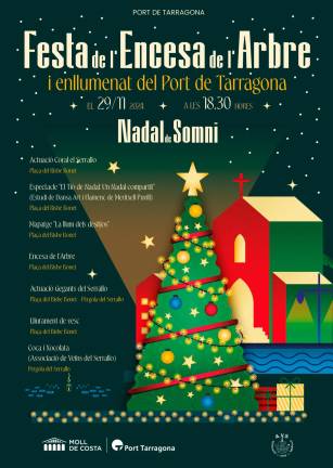 $!El Port Tarragona inaugura el Nadal amb l’encesa de llums al Serrallo i Moll de Costa