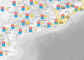 Dijous 12 de setembre: Matí ennuvolat i temperatures més baixes