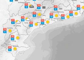 Diumenge 17 de novembre: cel serè o poc ennuvolat