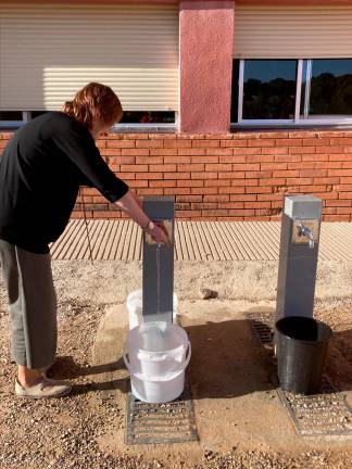 Los cubos de agua se utilizaron para los baños. Foto: cedida