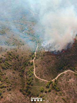 $!Estabilizado el segundo incendio forestal del día en Tivissa