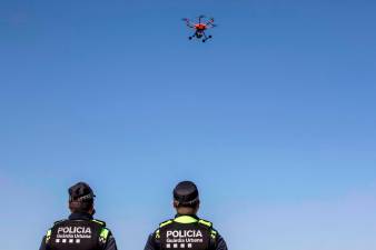 El dron de la Guàrdia Urbana de Tarragona. Foto: cedida