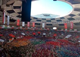 El último Concurs de Castells, hace dos años. Foto: Alfredo González