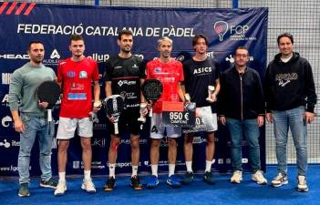 Pablo Burdeos, Tonet Sans, Enric Sanmartí y Abert Roglan, en el centro. FOTO: FCP