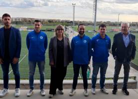 Los representantes de las diferentes instituciones implicadas han presentado este martes el torneo en el Mediterranean Sport Village de Salou. Foto: I. A.