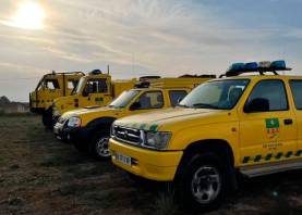 La ADF se desplaza en varios vehículos a Valencia.