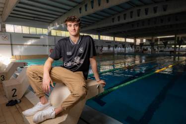 Carles Coll, en la piscina del CN Tàrraco. foto: angel ullate