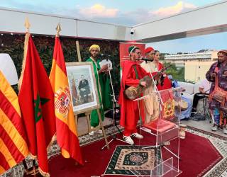 El consulado marroquí celebró con música el Día del Trono, en la terraza del Olympus Palace de Salou. Foto: alfredo gonzález