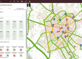 El mapa del trànsit al Geoportal. foto: ajuntament de reus