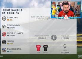 Captura del vídeo de Papi Gavi en el que elige al Nàstic para su Modo Carrera de FIfa 17.