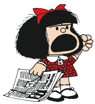 $!La inconformista Mafalda, de Joaquín Salvador Lavado ‘Quino’. Foto: DT