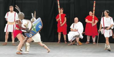 Lucha de gladiadores, en una edición de Tarraco Viva. Foto: Pere Ferré