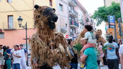 Els Óssos del Pirineu van arribar a Valls en motiu del 25è aniversari del Ball de l’Ós. Foto: Roser Urgell