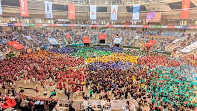 Així llueix la Tarraco Arena durant el segon dia de Concurs de Castells. Foto: Àngel Ullate