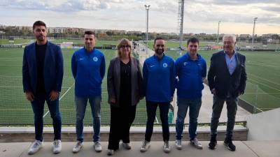 Los representantes de las diferentes instituciones implicadas han presentado este martes el torneo en el Mediterranean Sport Village de Salou. Foto: I. A.