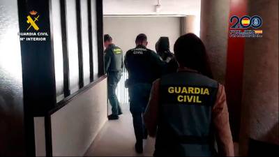 Imagen de uno de los detenidos. Foto: Guardia Civil