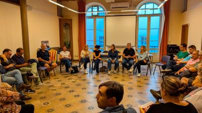 La candidatura Nova Esquerra Nacional se ha presentado este lunes por la tarde en la Cooperativa Obrera. Foto: Àngel Ullate