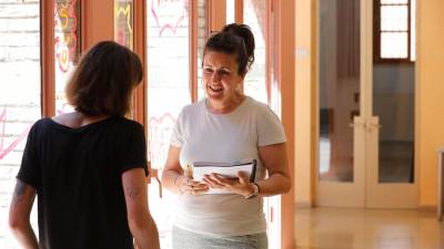 Alicia García, técnica que se ocupa de la orientación de jóvenes en riesgo de abandono. Foto: Pere Ferré