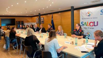 La Taula de Salut Mental se ha constituido y reunido por primera vez este lunes en la Sala Jaume I del Ayuntamiento de Salou. Foto: Aj. Salou