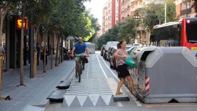 El carril bici de Pere Martell en Tarragona. Foto: Pere Ferré/DT