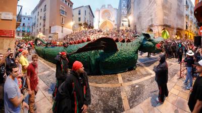 El colosal Caramot del Vendrell impresionó a los ciudadanos. Foto: Pere Ferré