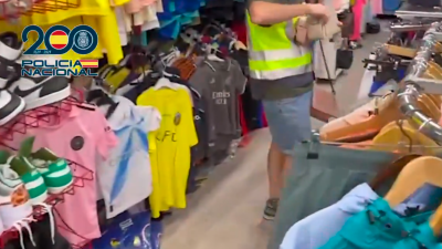 Una de las tiendas inspeccionadas. Foto: Policía Nacional