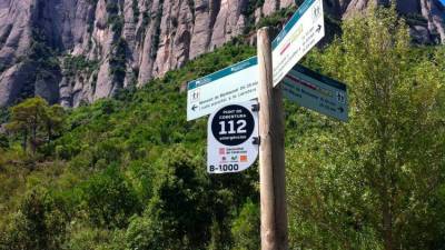Señal de un punto de cobertura 112 en Montserrat.