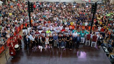 Homenaje a el Perpetuador y los Teclers y Tecleres d’Honor. FOTO: Pere Ferré