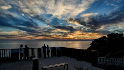 Vista desde el Mirador de la Falconera de Salou, al anochecer. FOTO: Patronato Municipal de Turismo de Salou