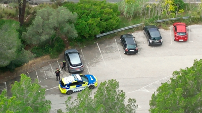 Imagen del dron en el lugar de los hechos. Foto: Guardia Urbana de Tarragona