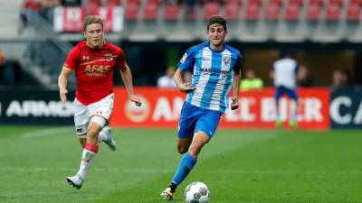 Álex Mula con la camiseta del Málaga. Foto: Málaga CF