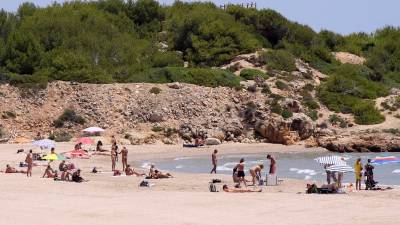 Panorámica de la playa de la Savinosa. FOTO: LLUIS MILIÁN