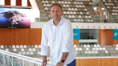 Berni álvarez, en junio del 2023 en el Palau d’Esports. Foto: Pere Ferré