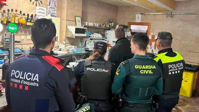 Imagen de uno de los locales registrados. Foto: Mossos d’Esquadra