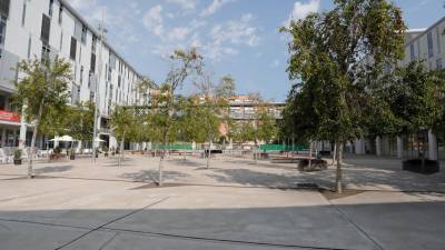 Plaça de la Concòrdia del Campus Catalunya de la Universitat Rovira i Virgili (URV). Foto: Pere Ferré/DT