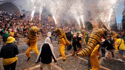 El fuego de las Fil·loxeretes de Sant Sadurní d’Anoia. Foto: Pere Ferré