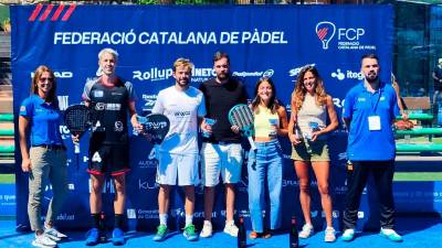 Sanmartí, Mercadal, Vives y Domínguez, los cuatro campeones. FOTO: FCP