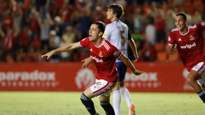 Jaume Jardí marcó ante el CE Sabadell en el partido de la primera vuelta disputado en el Nou Estadi con 2-0 final. FOTO: Pere Ferré