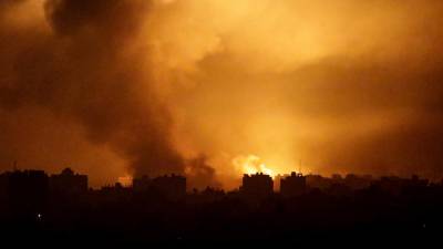 Ataques aéreos en la Franja de Gaza. Foto: EFE