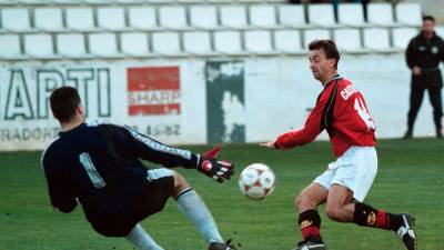 Santi Castillejo con la camiseta del Nàstic de Tarragona. Foto: DT