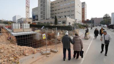 Así están las obras del nuevo Hospital Joan XXIII. Foto: Pere Ferré